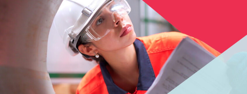 Safety professional captures incident details during an early inspection, supporting an incident-first risk management approach.